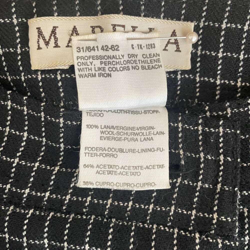 Vintage MARELLA Checkered Pencil Skirt - Size S - Picture 9 of 9